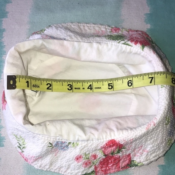 Baby Gap‎ Floral Print Scalloped Hem Bucket Hat Sz 12-24 Months - Picture 6 of 7